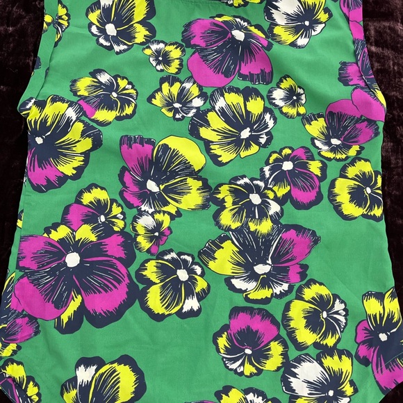J. Crew Floral Top Sz 6 like new - Picture 3 of 4